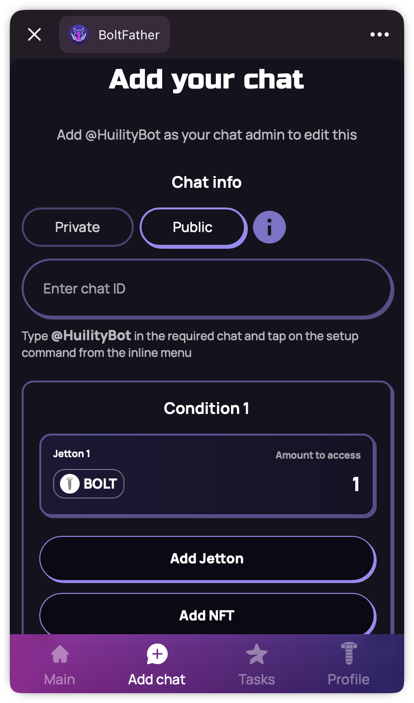 Add Chat
