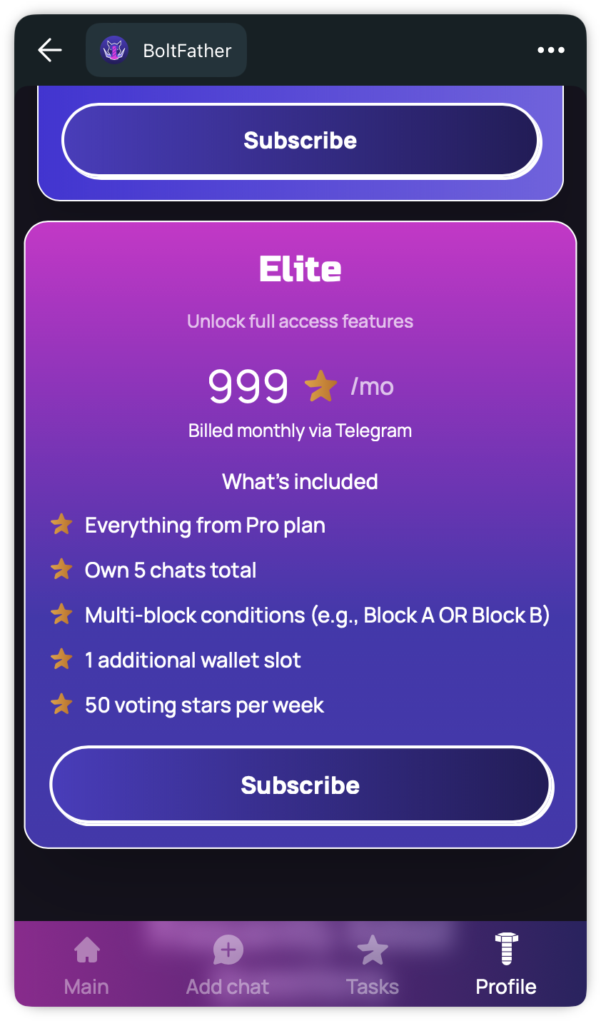 Subscribe Elite
