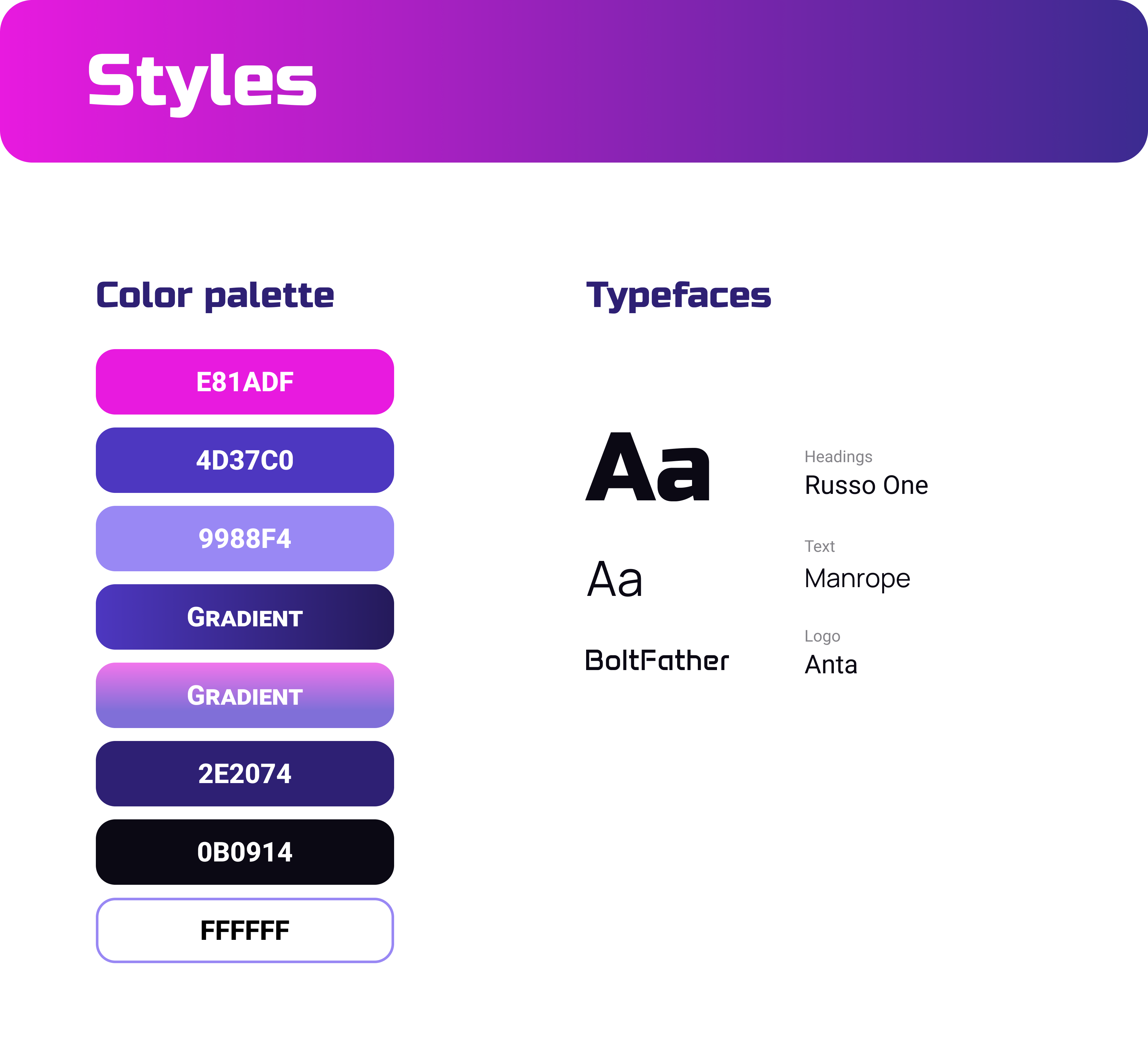 Brand Styles